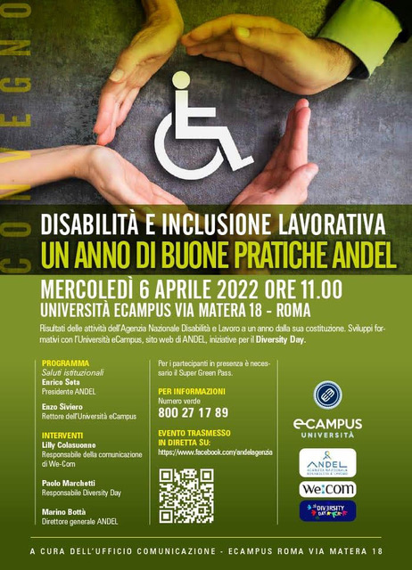 Disabilit E Inclusione Lavorativa Un Anno Di Buone Pratiche Andel